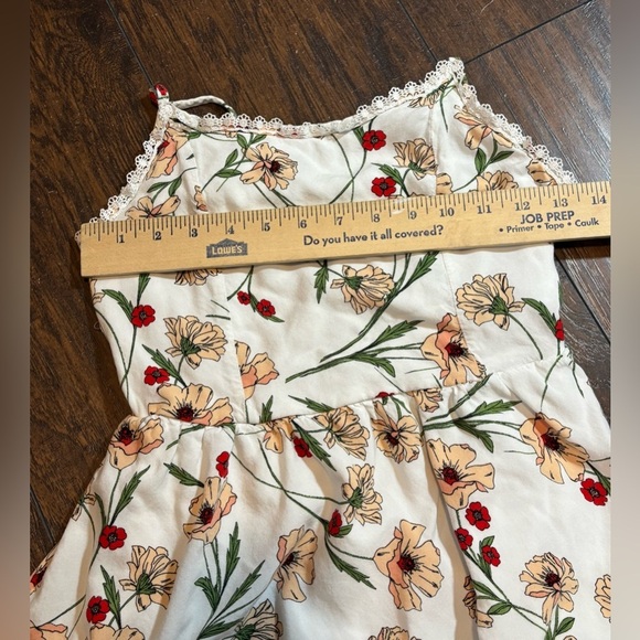 Cottage style with, boh feel 3rd + MALT White & Yellow spring floral mini dress - Picture 5 of 9